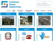 Tablet Screenshot of fondazionebssolidale.it